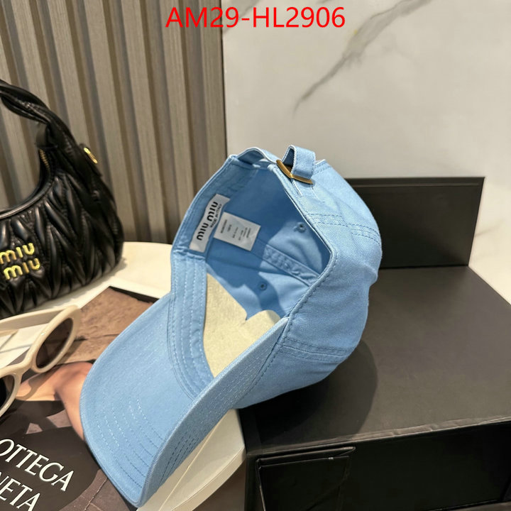 Cap(Hat)-Miu Miu aaaaa+ replica designer ID: HL2906 $: 29USD