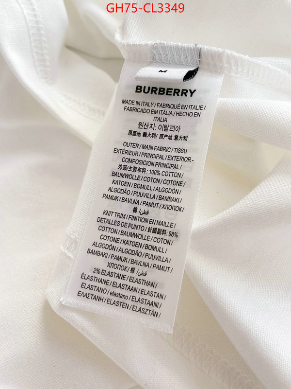 Clothing-Burberry luxury cheap ID: CL3349 $: 75USD