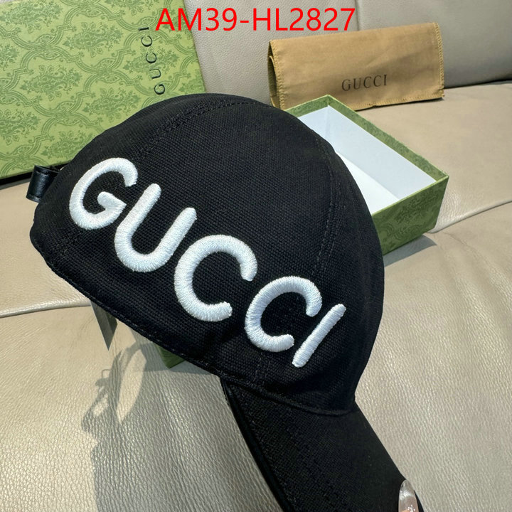 Cap(Hat)-Gucci wholesale designer shop ID: HL2827 $: 39USD