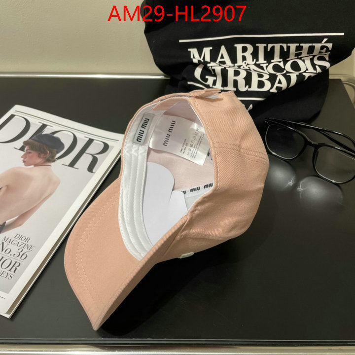 Cap(Hat)-Miu Miu how to buy replcia ID: HL2907 $: 29USD