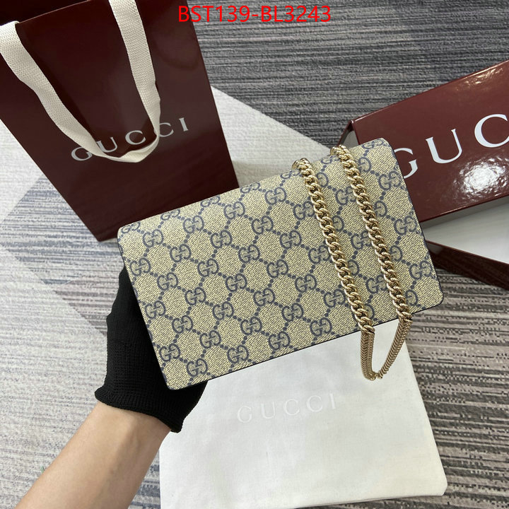 Gucci Bags(TOP)-Crossbody- luxury fake ID: BL3243 $: 139USD,
