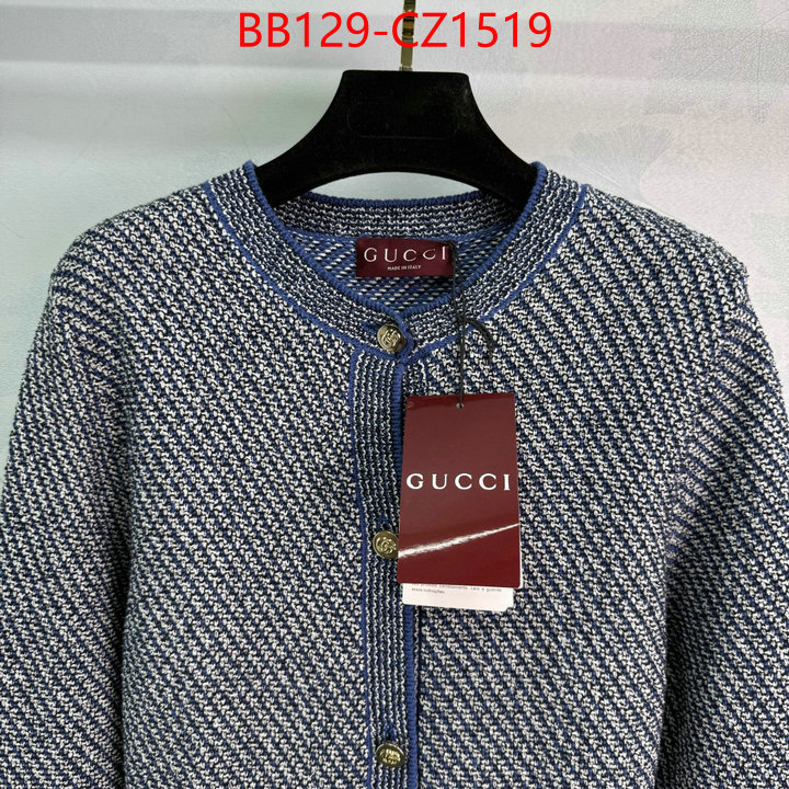 Clothing-Gucci fake aaaaa ID: CZ1519 $: 129USD