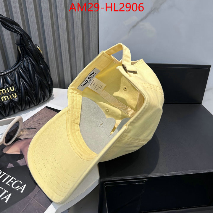Cap(Hat)-Miu Miu aaaaa+ replica designer ID: HL2906 $: 29USD