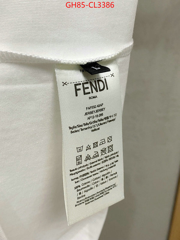 Clothing-Fendi designer wholesale replica ID: CL3386 $: 85USD