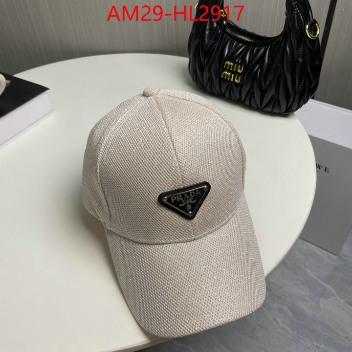 Cap (Hat)-Prada high quality replica designer ID: HL2917 $: 29USD