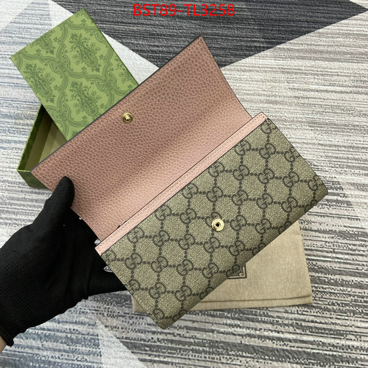 Gucci Bags(TOP)-Wallet- highest quality replica ID: TL3258 $: 89USD,
