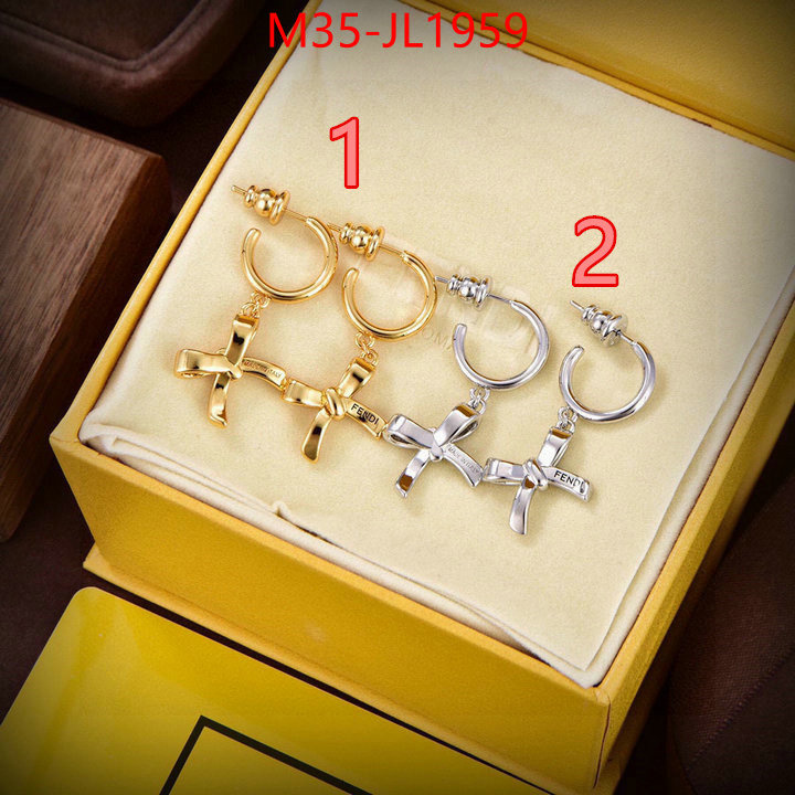 Jewelry-Fendi top fake designer ID: JL1959 $: 35USD