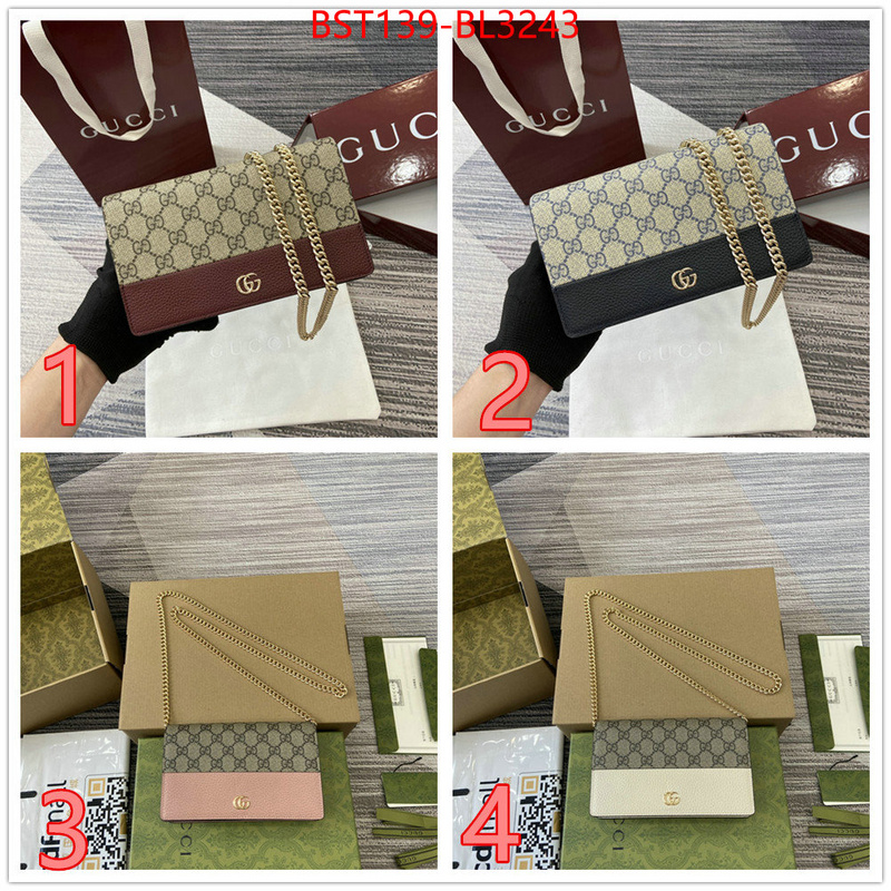 Gucci Bags(TOP)-Crossbody- luxury fake ID: BL3243 $: 139USD,