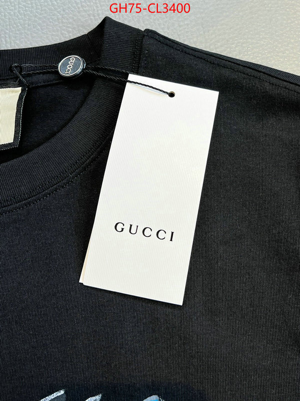 Clothing-Gucci wholesale ID: CL3400 $: 75USD