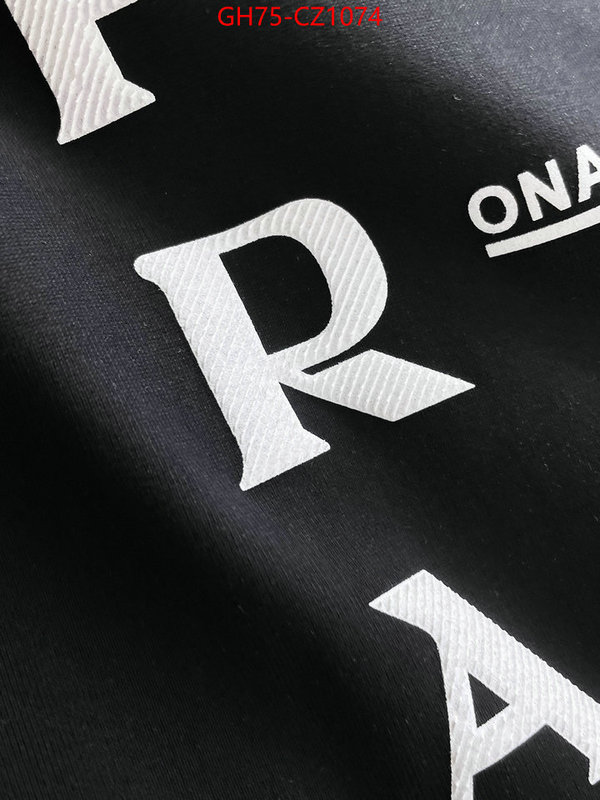 Clothing-Prada how to start selling replica ID: CZ1074 $: 75USD