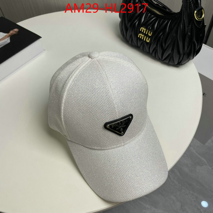 Cap (Hat)-Prada high quality replica designer ID: HL2917 $: 29USD