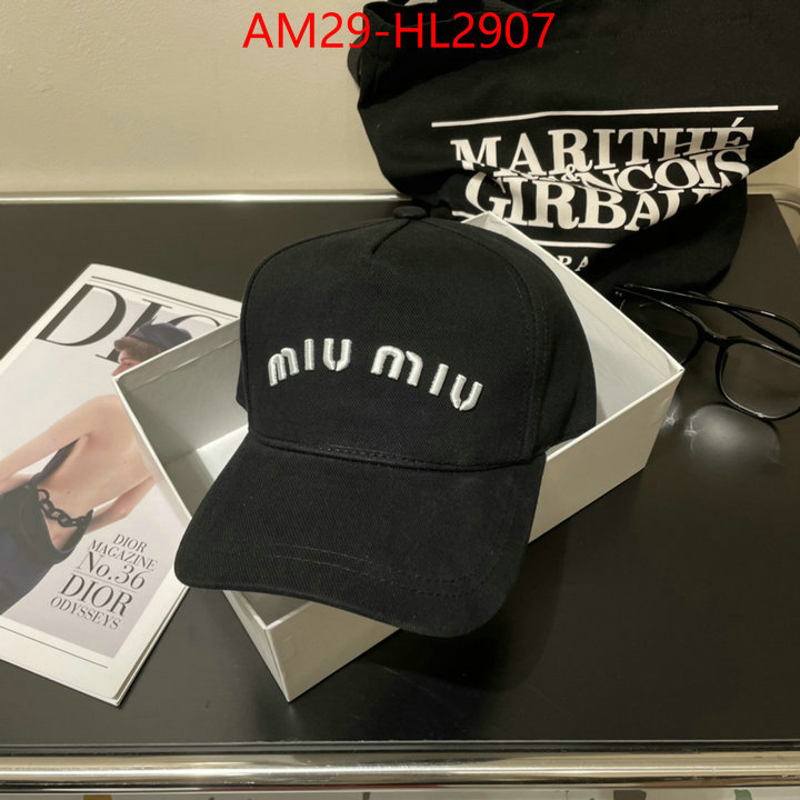Cap(Hat)-Miu Miu how to buy replcia ID: HL2907 $: 29USD