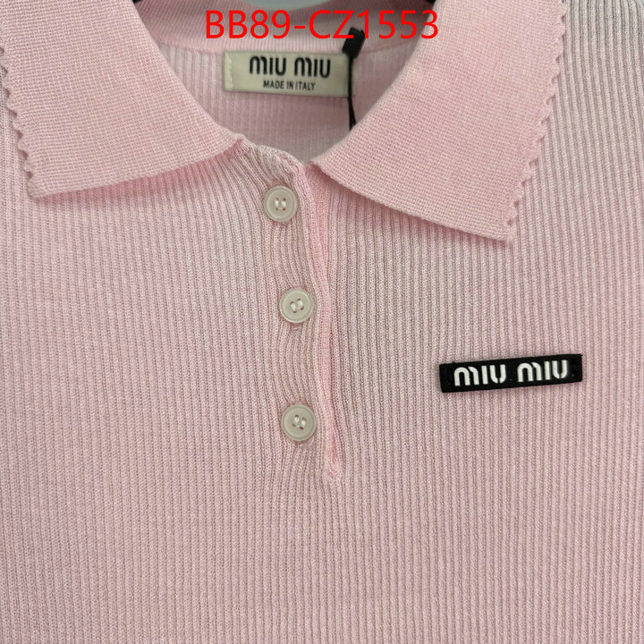 Clothing-MIU MIU sell online luxury designer ID: CZ1553 $: 89USD