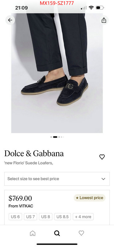 Men Shoes-DG best capucines replica ID: SZ1777 $: 159USD