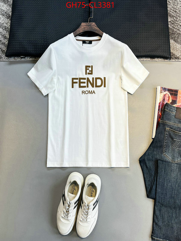 Clothing-Fendi sell high quality ID: CL3381 $: 75USD