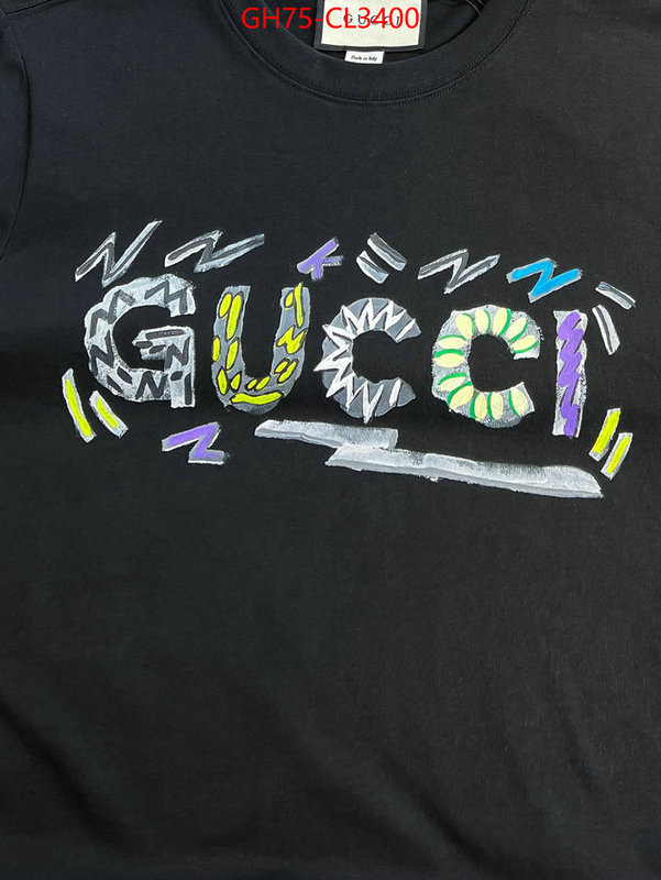 Clothing-Gucci wholesale ID: CL3400 $: 75USD