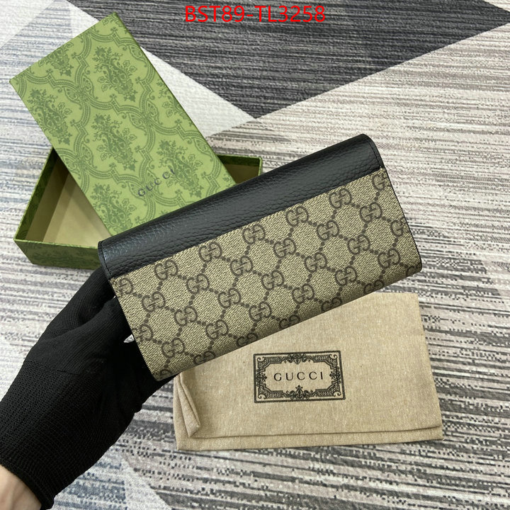 Gucci Bags(TOP)-Wallet- highest quality replica ID: TL3258 $: 89USD,