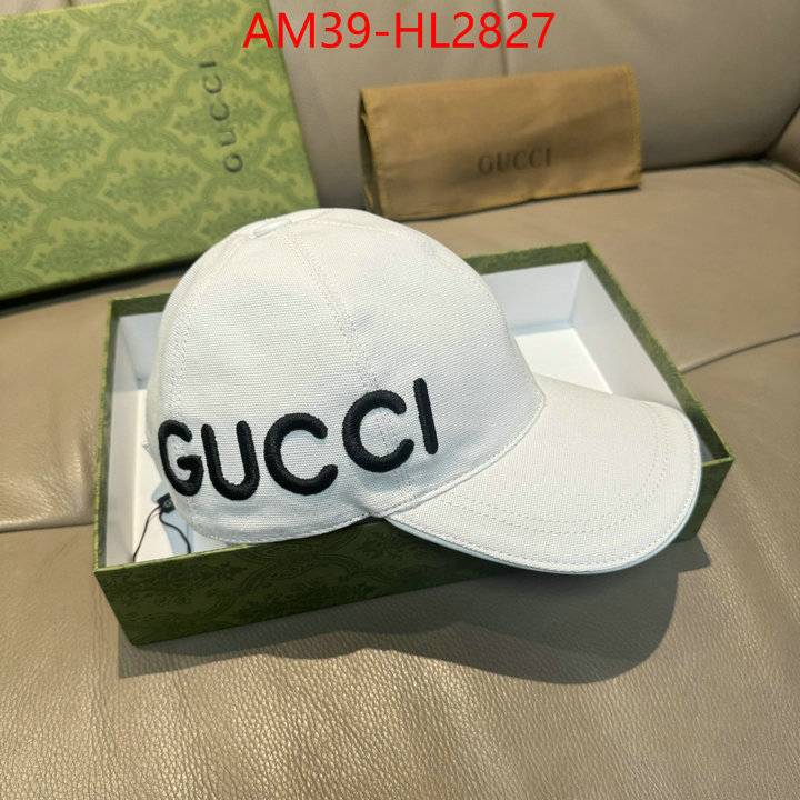 Cap(Hat)-Gucci wholesale designer shop ID: HL2827 $: 39USD