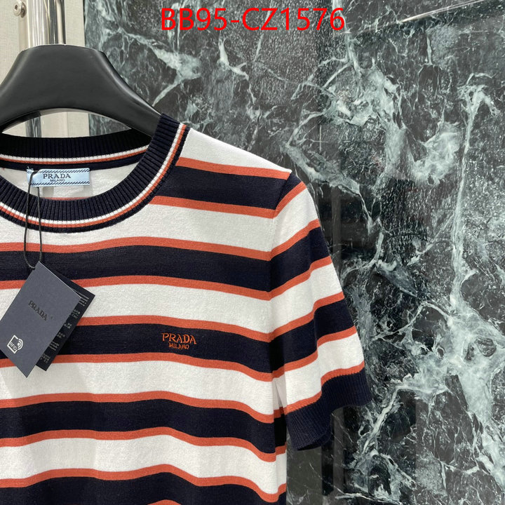 Clothing-Prada copy ID: CZ1576 $: 95USD