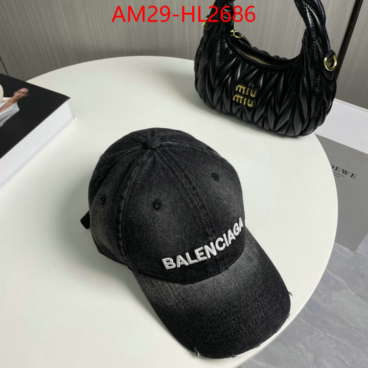 Cap(Hat)-Balenciaga brand designer replica ID: HL2686 $: 29USD