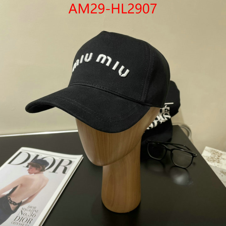 Cap(Hat)-Miu Miu how to buy replcia ID: HL2907 $: 29USD