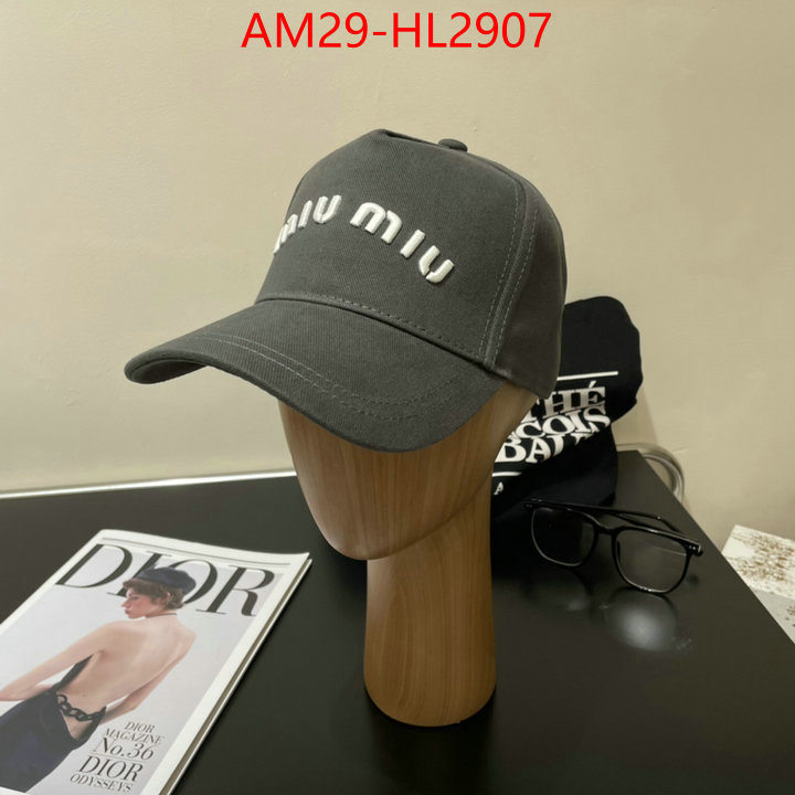 Cap(Hat)-Miu Miu how to buy replcia ID: HL2907 $: 29USD
