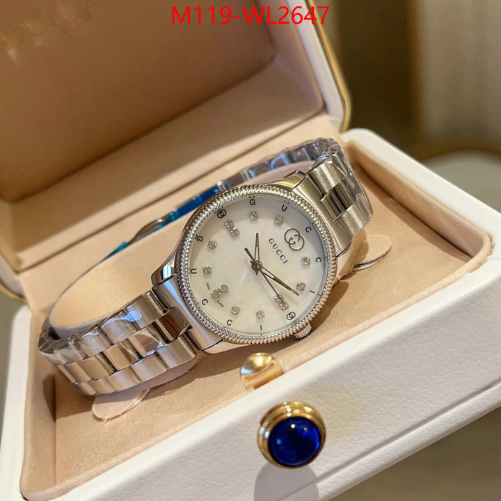 Watch(4A)-Gucci fake high quality ID: WL2647 $: 119USD