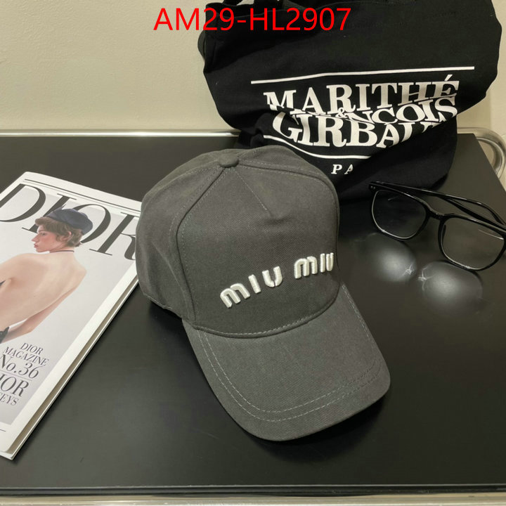 Cap(Hat)-Miu Miu how to buy replcia ID: HL2907 $: 29USD