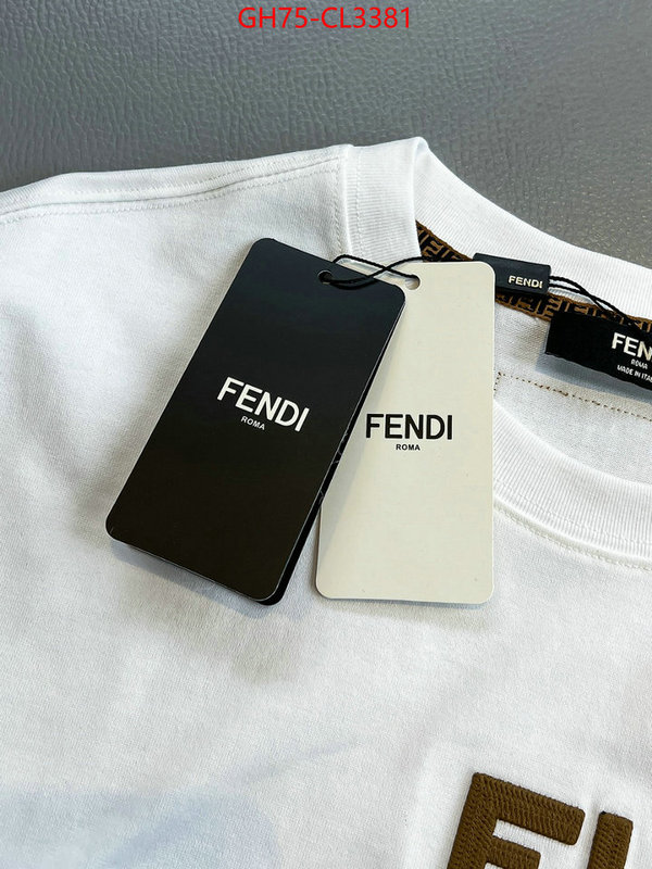 Clothing-Fendi sell high quality ID: CL3381 $: 75USD