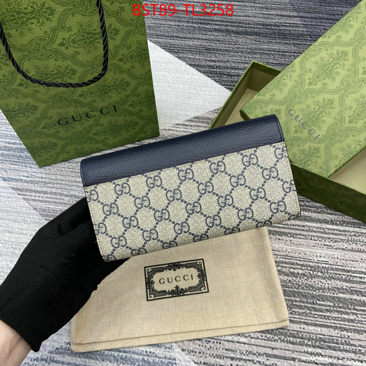 Gucci Bags(TOP)-Wallet- highest quality replica ID: TL3258 $: 89USD,