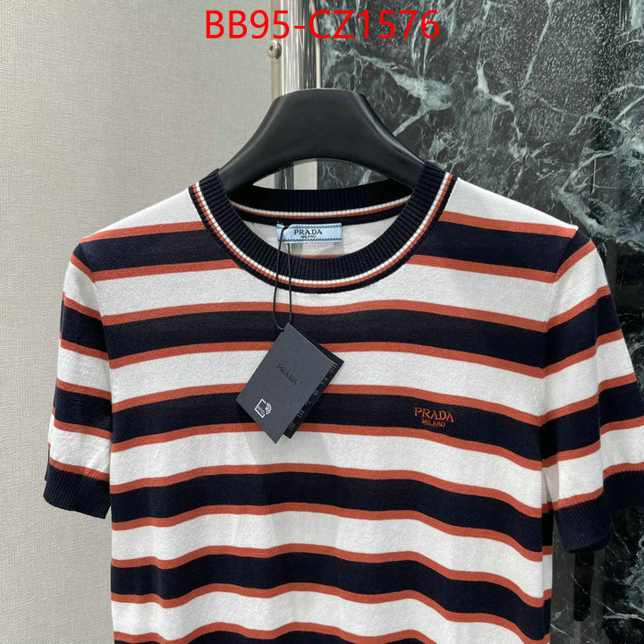 Clothing-Prada copy ID: CZ1576 $: 95USD