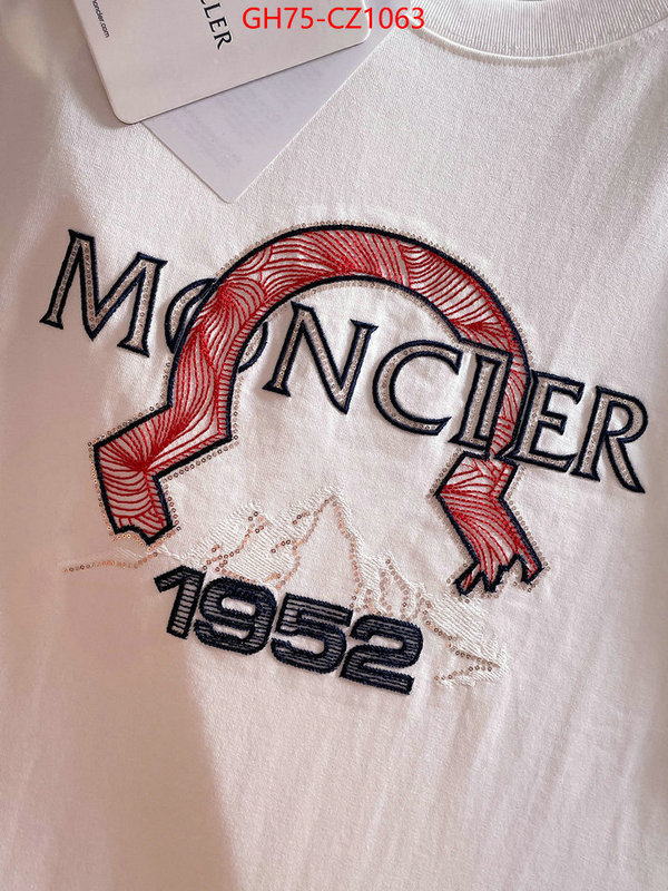 Clothing-Moncler how to buy replcia ID: CZ1063 $: 75USD