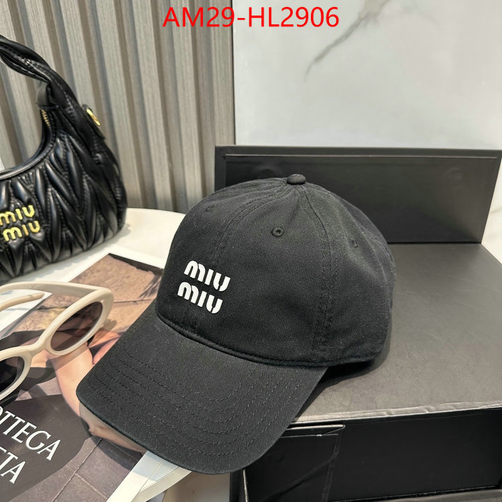 Cap(Hat)-Miu Miu aaaaa+ replica designer ID: HL2906 $: 29USD