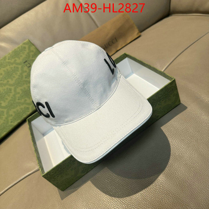 Cap(Hat)-Gucci wholesale designer shop ID: HL2827 $: 39USD