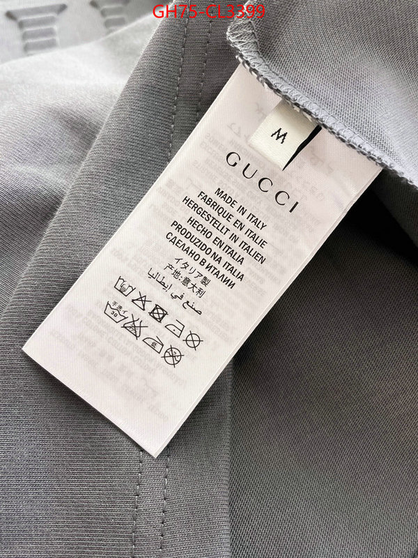 Clothing-Gucci luxury cheap replica ID: CL3399 $: 75USD
