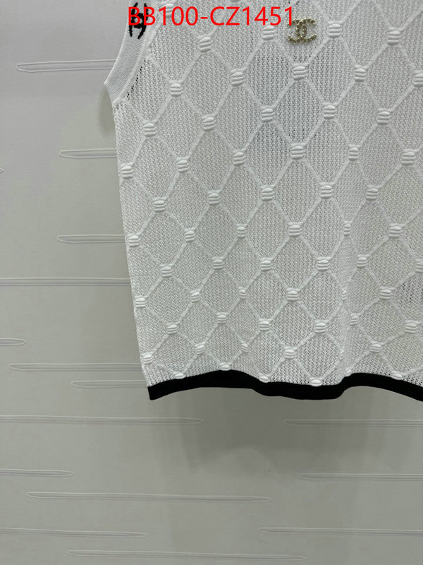 Clothing-Chanel aaaaa+ quality replica ID: CZ1451 $: 100USD