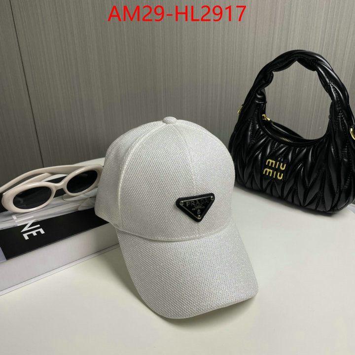 Cap (Hat)-Prada high quality replica designer ID: HL2917 $: 29USD