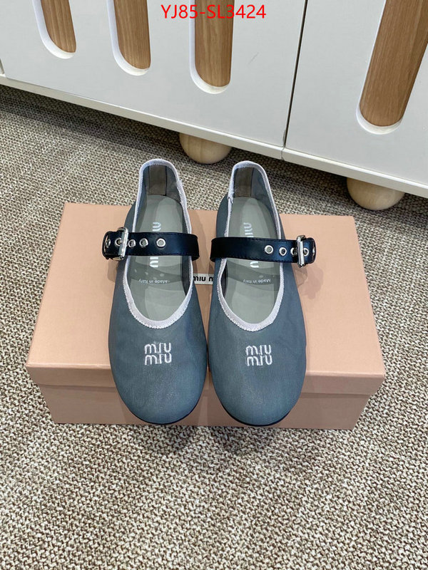 Women Shoes-Miu Miu buy high-quality fake ID: SL3424 $: 85USD