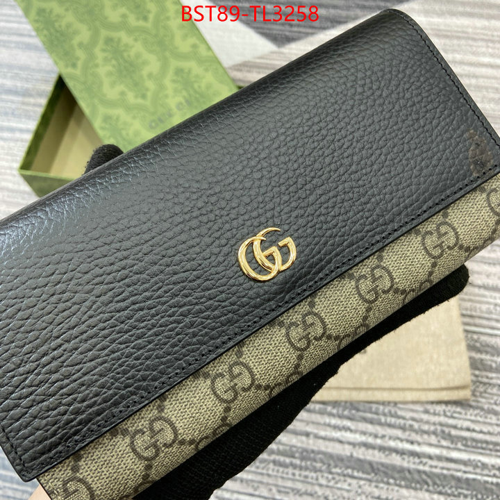 Gucci Bags(TOP)-Wallet- highest quality replica ID: TL3258 $: 89USD,