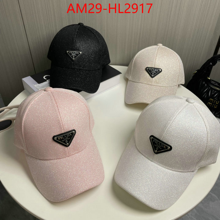 Cap (Hat)-Prada high quality replica designer ID: HL2917 $: 29USD