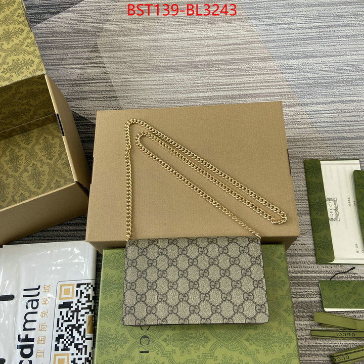 Gucci Bags(TOP)-Crossbody- luxury fake ID: BL3243 $: 139USD,