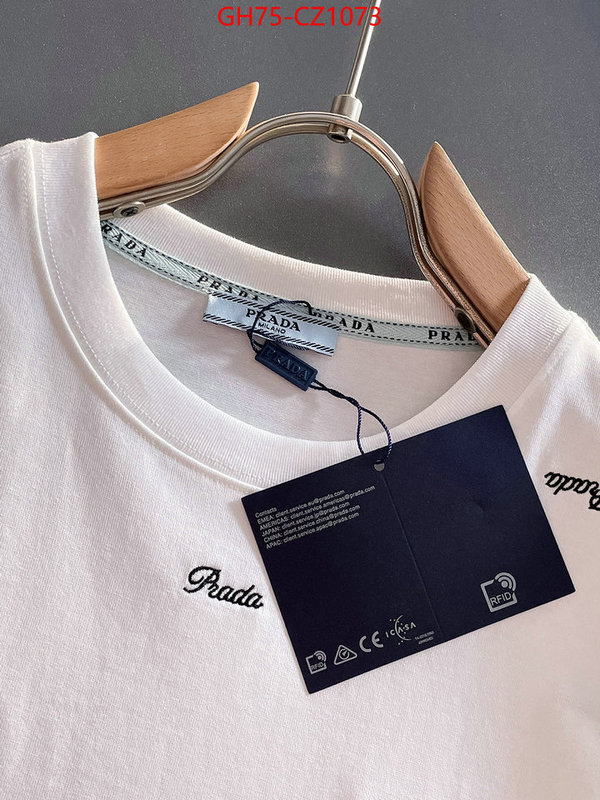 Clothing-Prada what's the best place to buy replica ID: CZ1073 $: 75USD