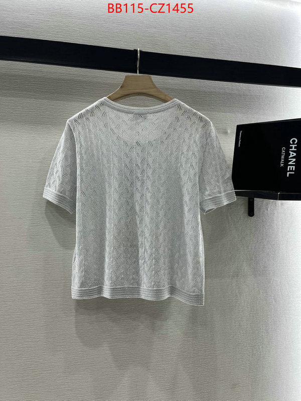 Clothing-Chanel 2024 perfect replica designer ID: CZ1455 $: 115USD