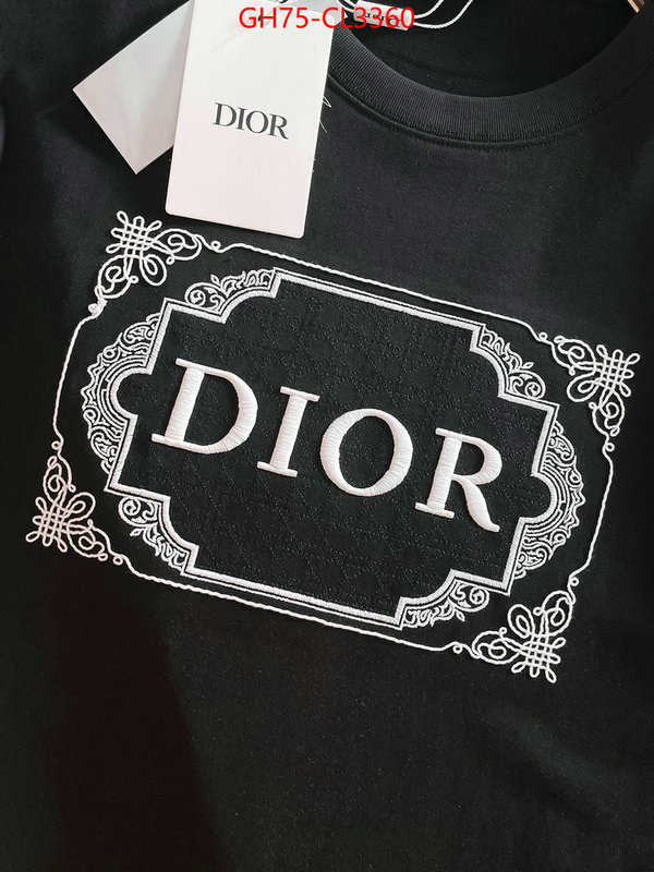 Clothing-Dior copy aaaaa ID: CL3360 $: 75USD