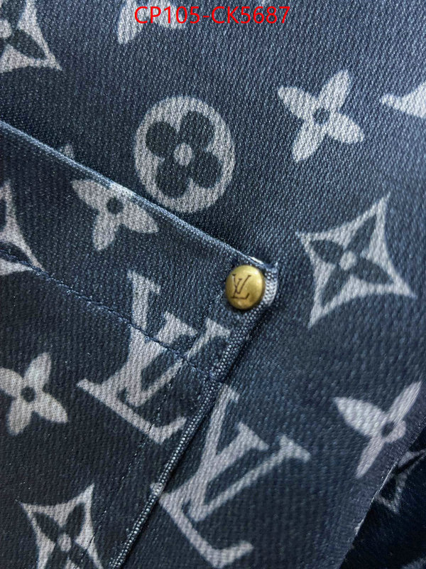 Clothing-LV aaaaa+ quality replica ID: CK5687 $: 105USD