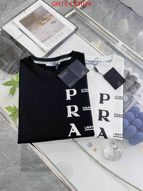 Clothing-Prada how to start selling replica ID: CZ1074 $: 75USD