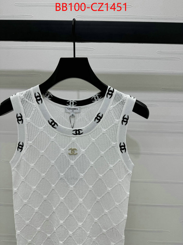Clothing-Chanel aaaaa+ quality replica ID: CZ1451 $: 100USD