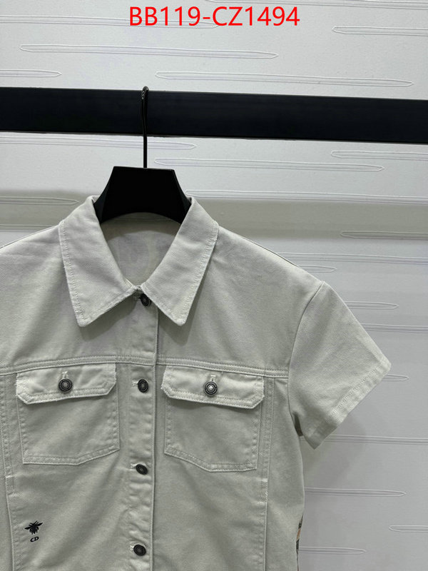 Clothing-Dior designer fake ID: CZ1494 $: 119USD