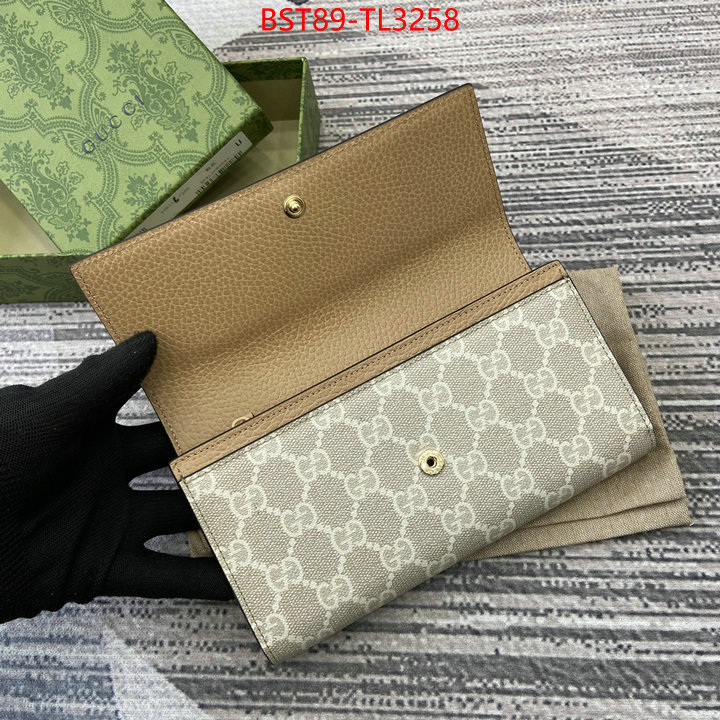 Gucci Bags(TOP)-Wallet- highest quality replica ID: TL3258 $: 89USD,