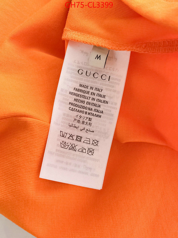 Clothing-Gucci luxury cheap replica ID: CL3399 $: 75USD